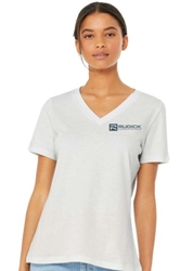 BELLA + CANVAS - Womens Relaxed Jersey V-Neck Tee 