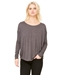 Bella + Canvas Ladies' Flowy Long-Sleeve T-Shirt with 2x1 Sleeves - 8852-BTML