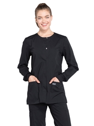 Cherokee  Womens Snap Front Warm-Up Jacket surgical scrub top