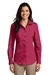 Port Authority® Ladies Long Sleeve Carefree Poplin Shirt - LW100 - CCA