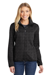 Port Authority® Ladies Sweater Fleece Jacket 