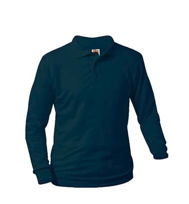 Berchmans Navy Jersey Knit Shirt Longsleeve 