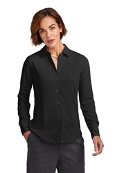 Brooks Brothers Womens Full-Button Satin Blouse 