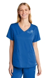 WonderWink Womens Premiere Flex Mock Wrap Top 