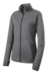 Sport-Tek® Womens Sport-Wick® Stretch Contrast Full-Zip Jacket 